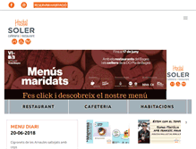 Tablet Screenshot of hostalsoler.com